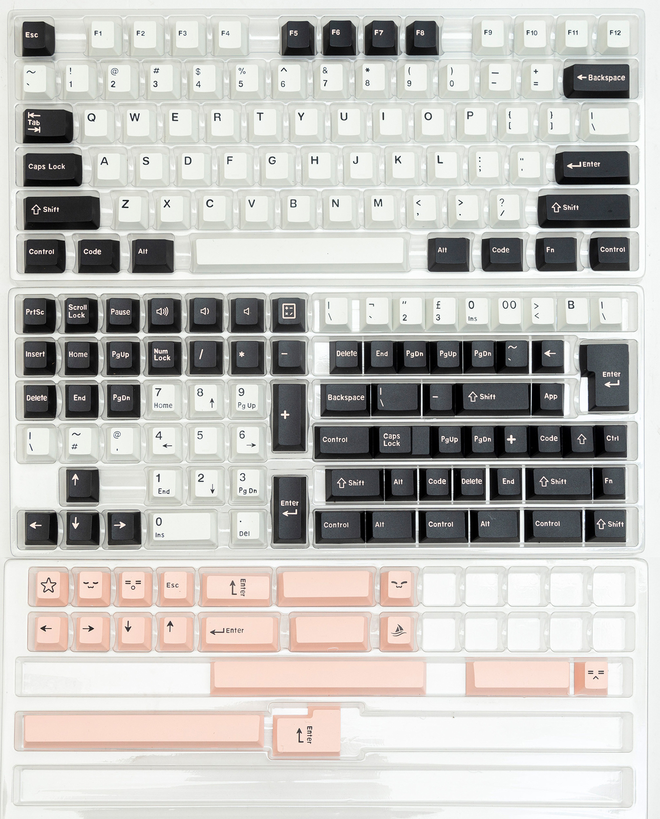 173 Keys Double Shot Olivia PBT Keycap Set For 65% Alice 75 98 Keys Layout Keeb 