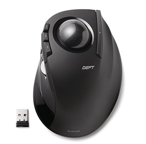 ELECOM DEFT Trackball Mouse  2.4GHz Wireless  Finger Control  8-Button Function