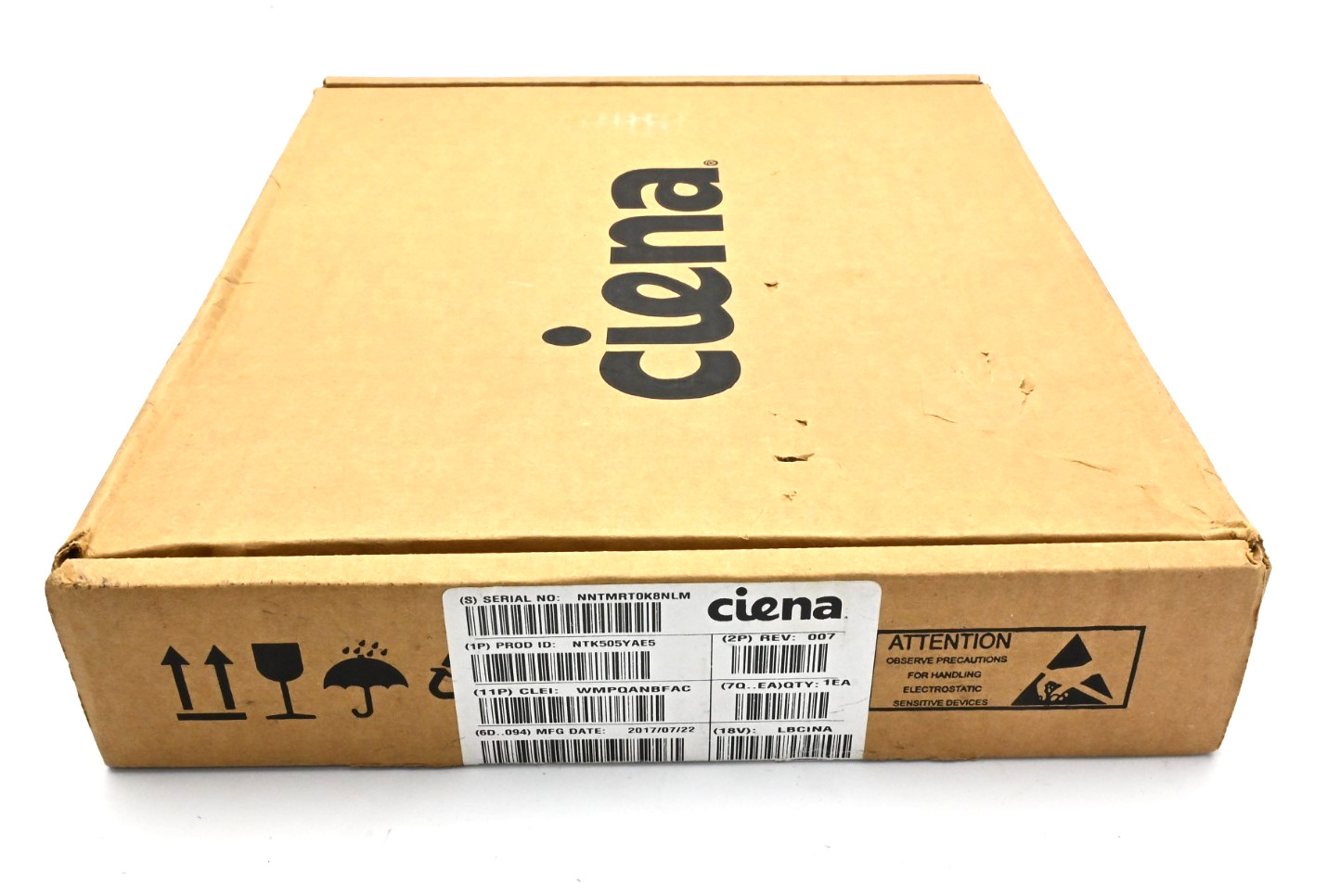 Ciena NTK505YAE5 007, Blank Filler Replacement Interface Card