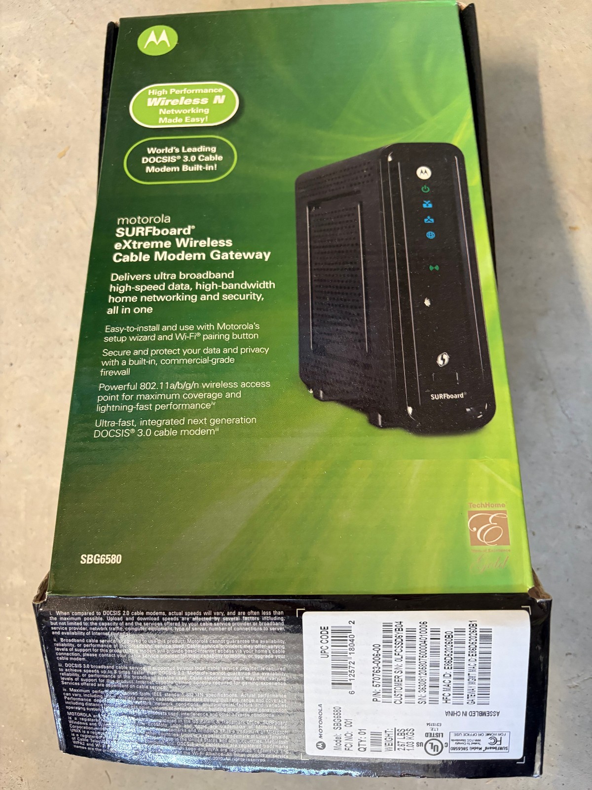 Motorola Brand eXTREME Wireless Cable Modem Gateway - excellent condition