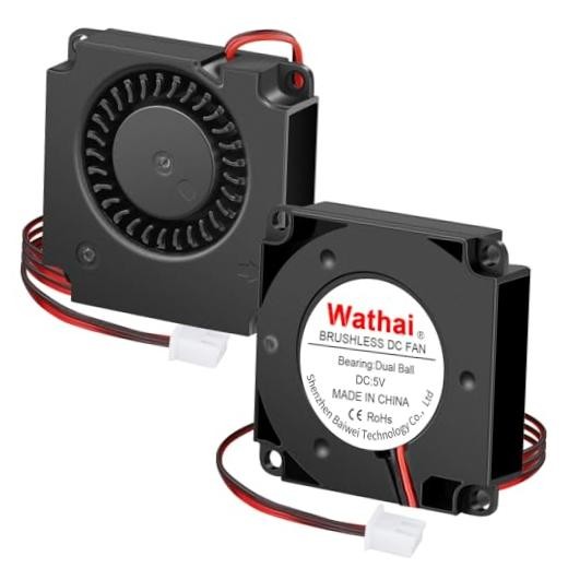 2Packs  DC 4010 5V Small Blower Cooling Fan 2 Pin DC 40mm x 40x10mm (5V Ball)