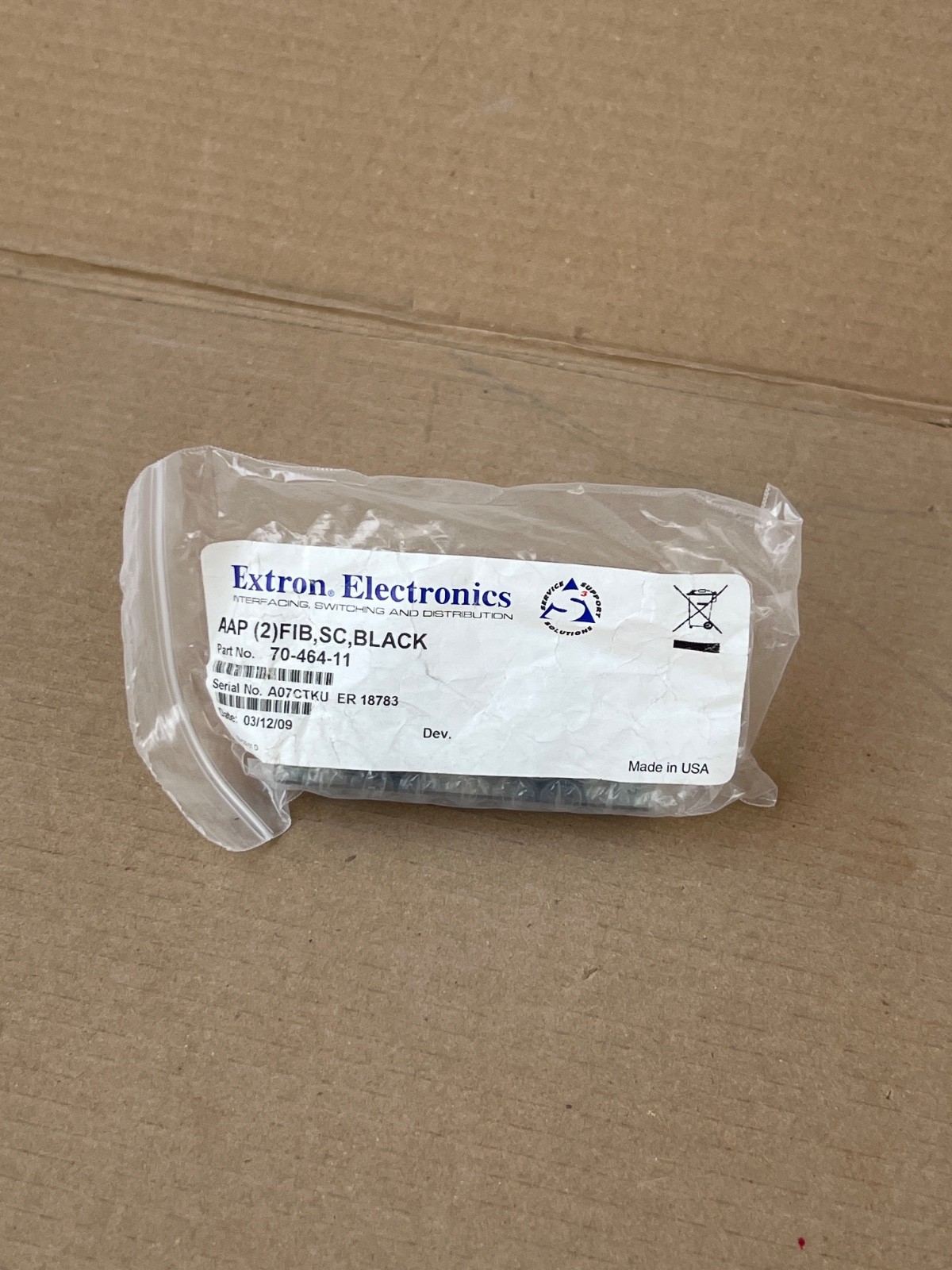 Extron 70-464-11 AAP (2)FIB SC BLACK