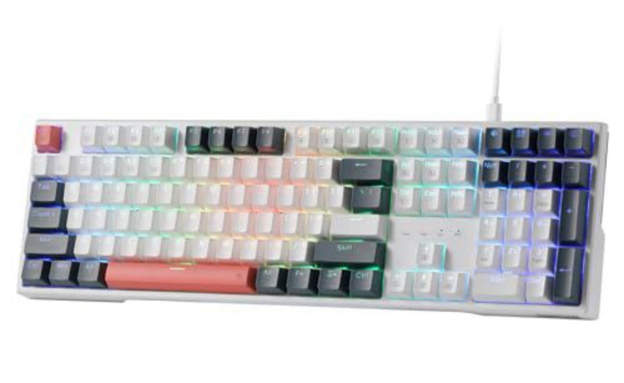 Redragon K668 RGB Gaming Keyboard – 108 Keys Hot-Swappable Wired – Red Switch
