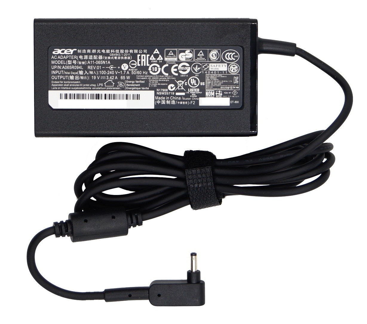 Genuine New Acer S201HL S220HQL V195WL Lcd Monitor Screen Ac Adapter Power Cord