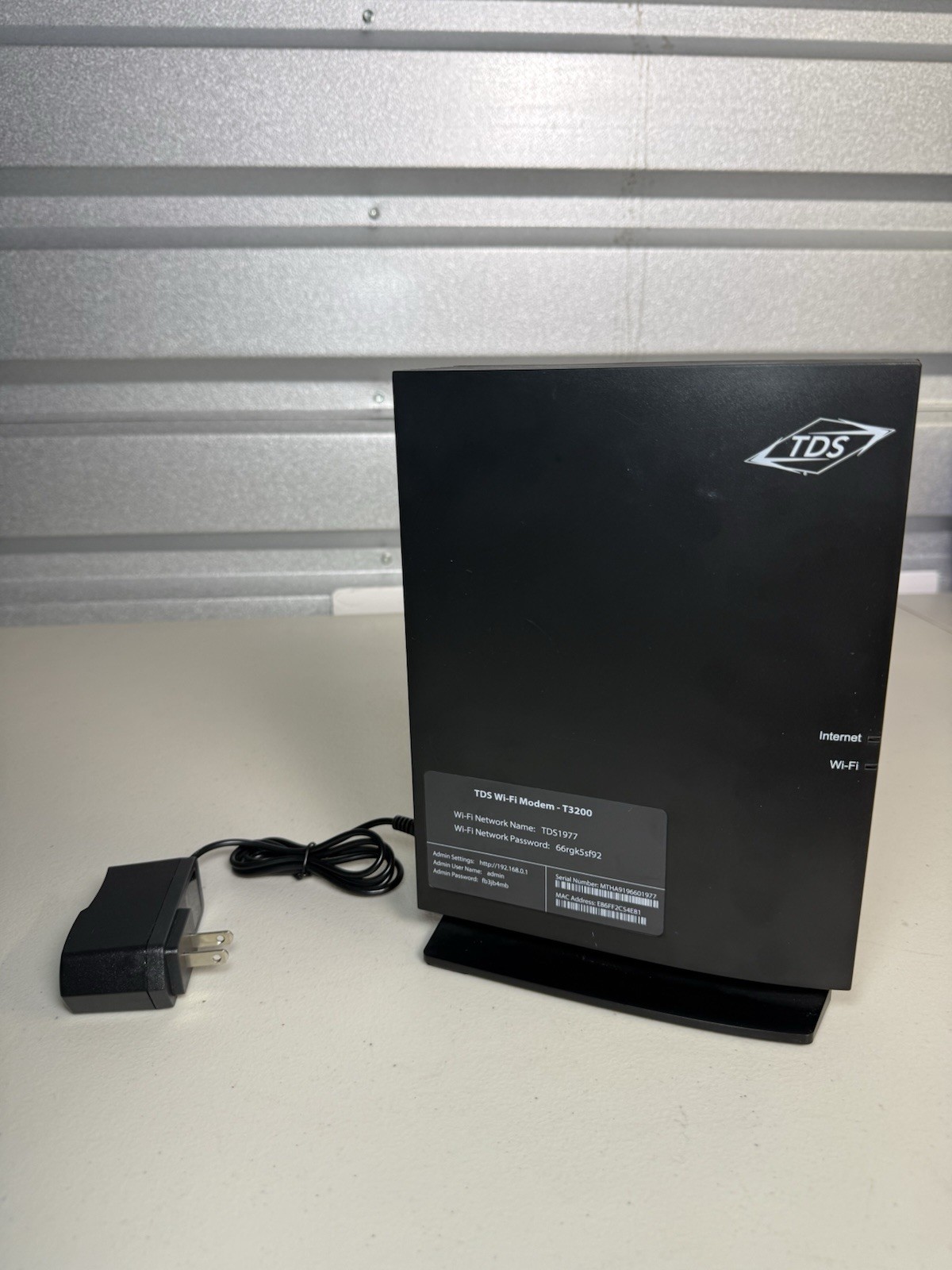 Actiontec T3200 Wi-Fi Modem Router Combo 4 LAN Ports Ethernet USB- TDS w charger