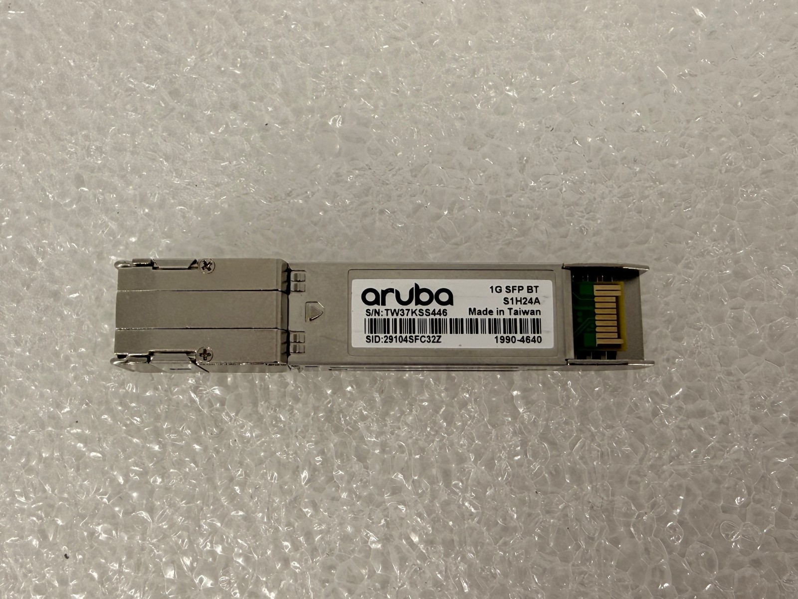 LOT OF 2 S1H24A HPE Aruba Networking 9240 1G SFP RJ45 T 100m Cat5e Transceiver