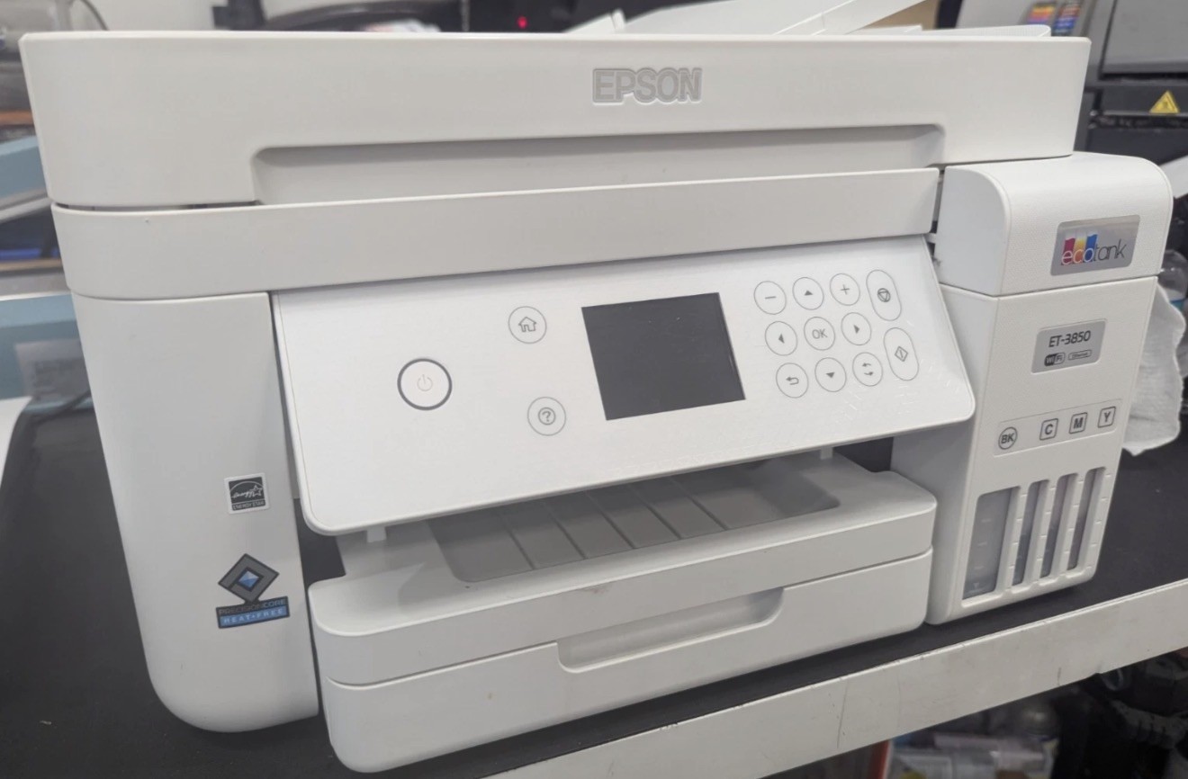 Epson EcoTank ET-3850 Wireless All-In-One Printer - White