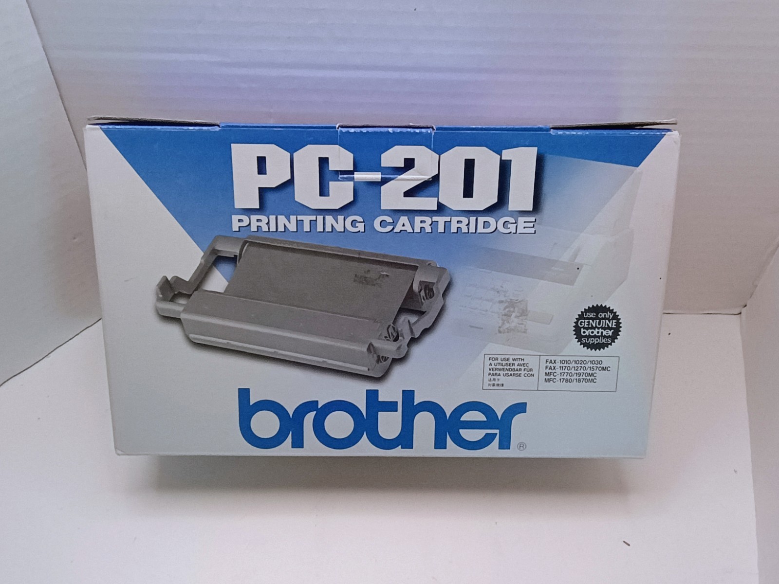 Brother PC-201 Printer Cartridge NEW OEM GENUINE MFC-1780 MFC-1770 FAX-1010 1170
