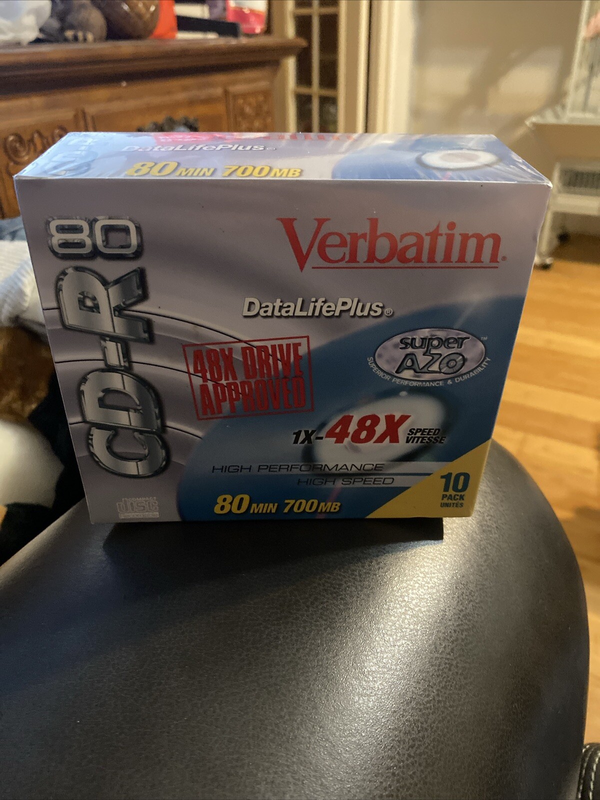 Verbatim Data Life Plus CD-R w/Cases  Pack of 10 Sealed 80 Min 700 MB VTG