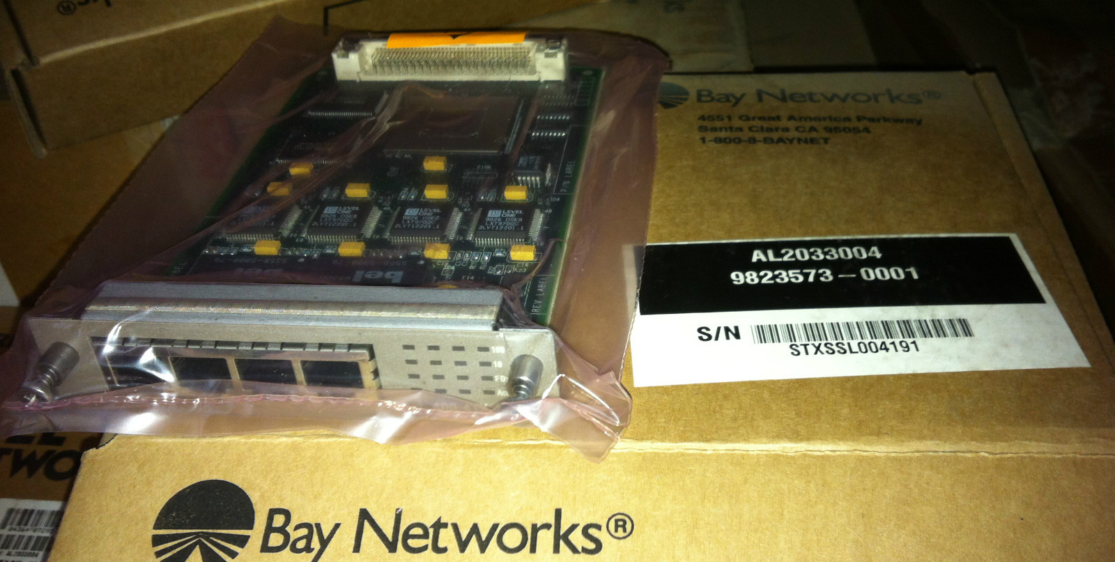3x NORTEL BAYSTACK 400-4TX MODULE 4 port MDA AL2033004 - NEW
