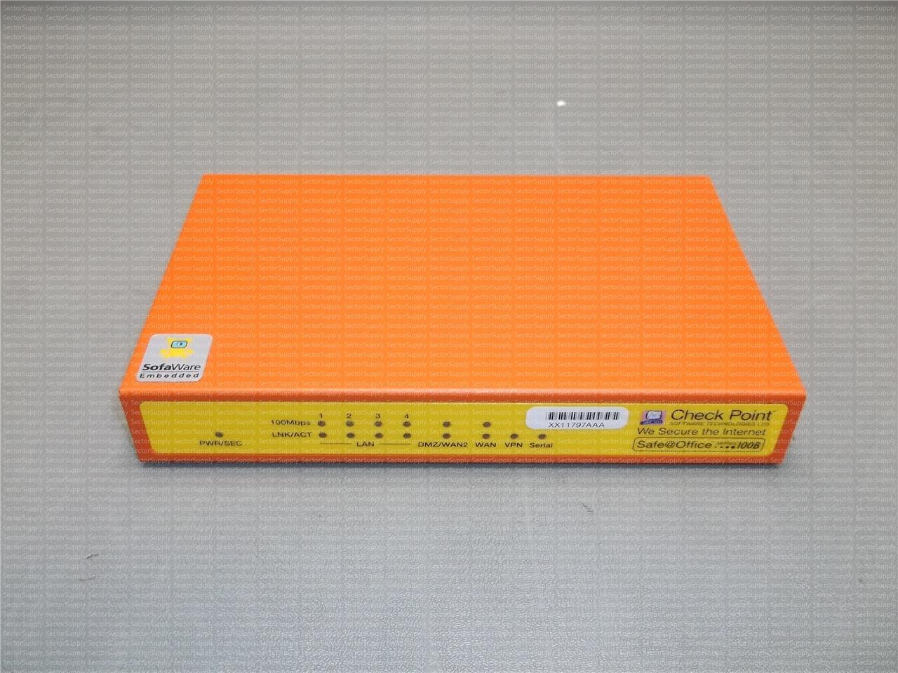 SBX-166LHGE-2  CHECK POINT SOFTWARE TECHNOLOGIES FIREWALL VPN SERIES 100B