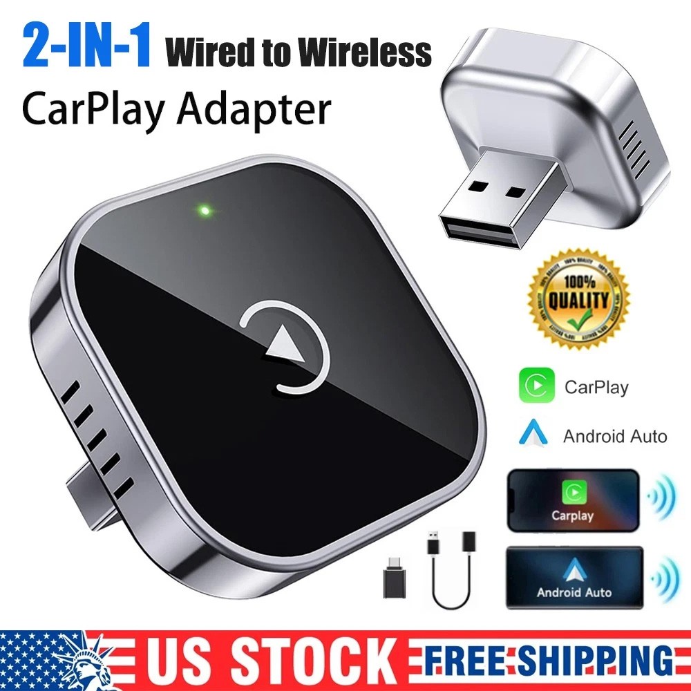 USB Auto Wireless CarPlay Adapter For iPhone Wireless Dongle Plug ＆ Play