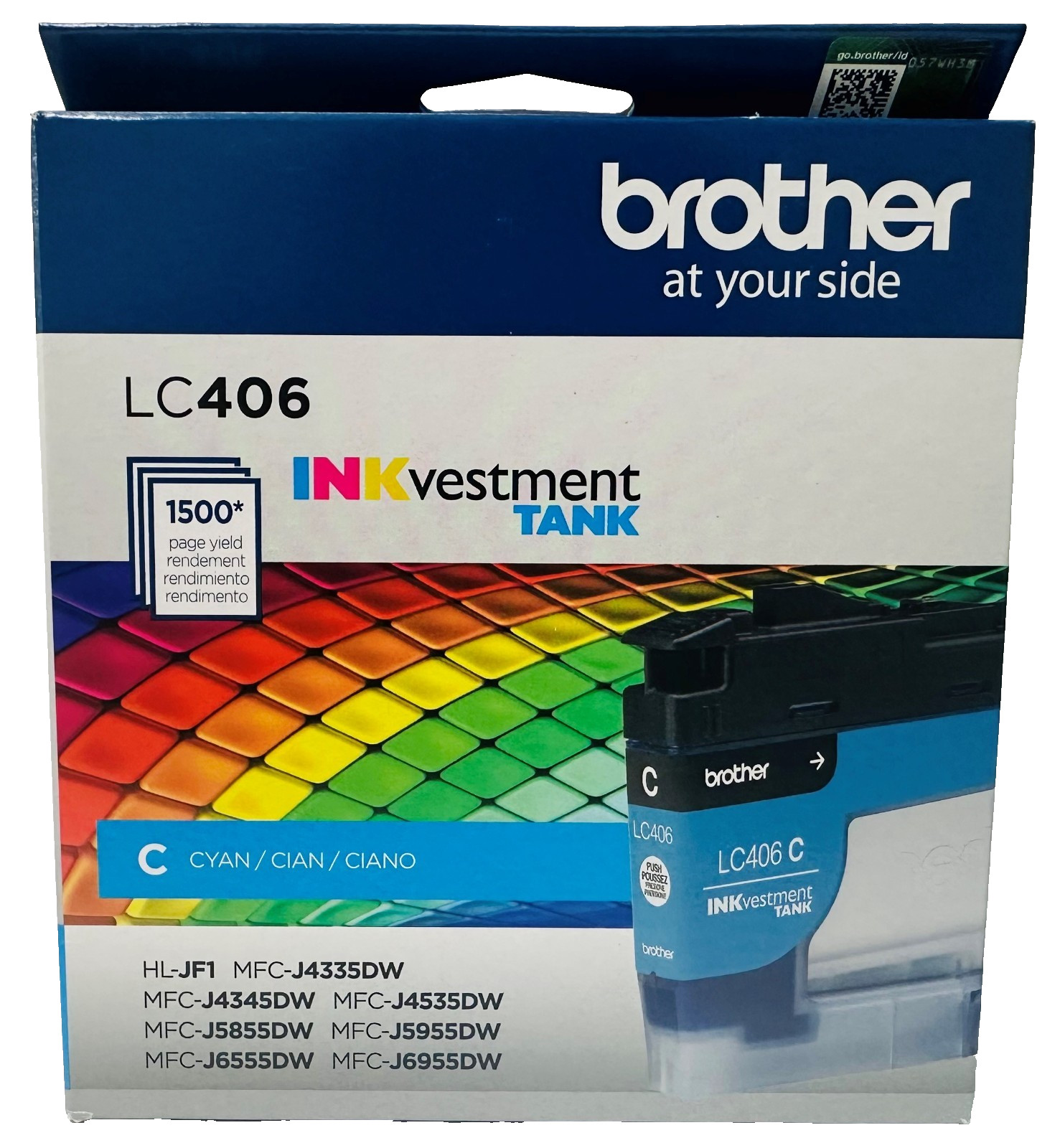 New Genuine Brother LC406 Cyan Ink Cartridge Box HL-JF1 MFC-J4335DW