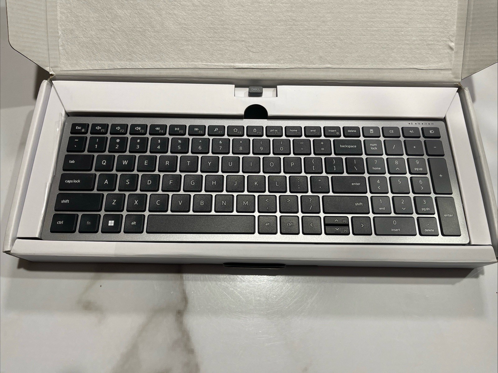 Dell Compact Multi-Device Wireless Keyboard KB740 - (KB740-GY-R-US)