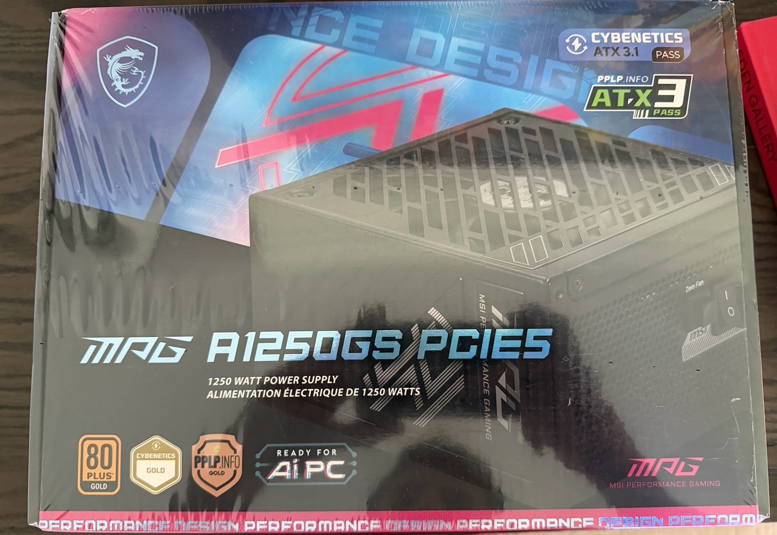 MSI MPG A1250GS PCIES 1250W Power Supply