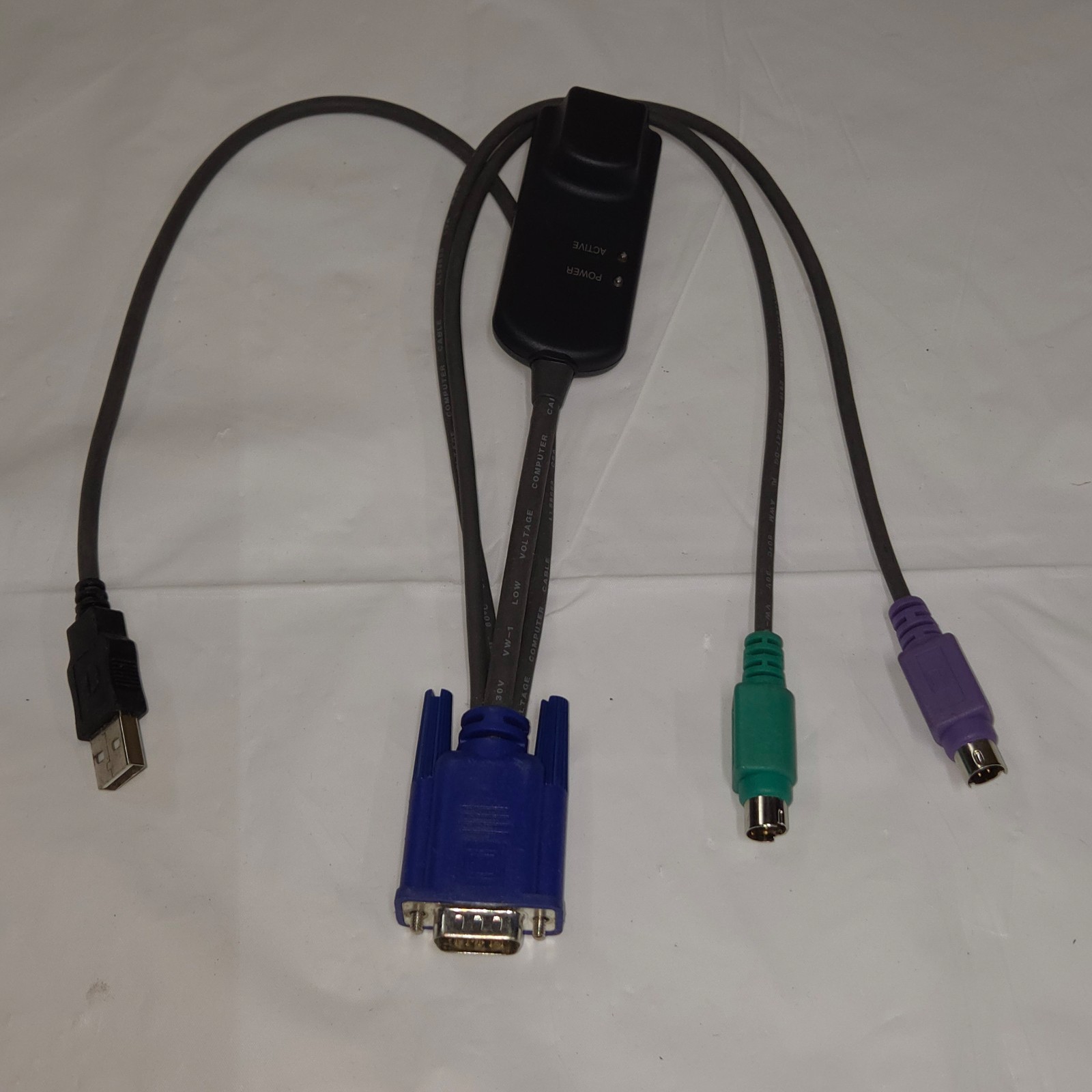 Avocent DSAVIQ-PS2M 520-438-501 USB PS2 KVM Server Cable Adapter Module