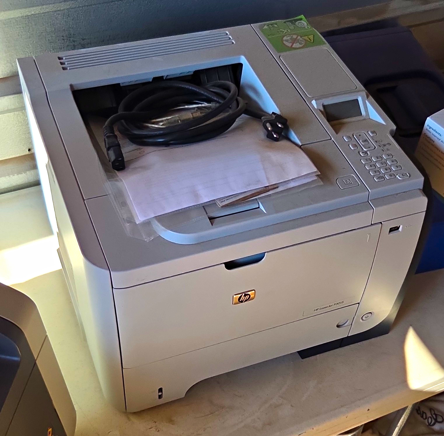 HP LaserJet P3015 B&W Laser Workgroup Printer 40ppm Duplex USB Network CE528A