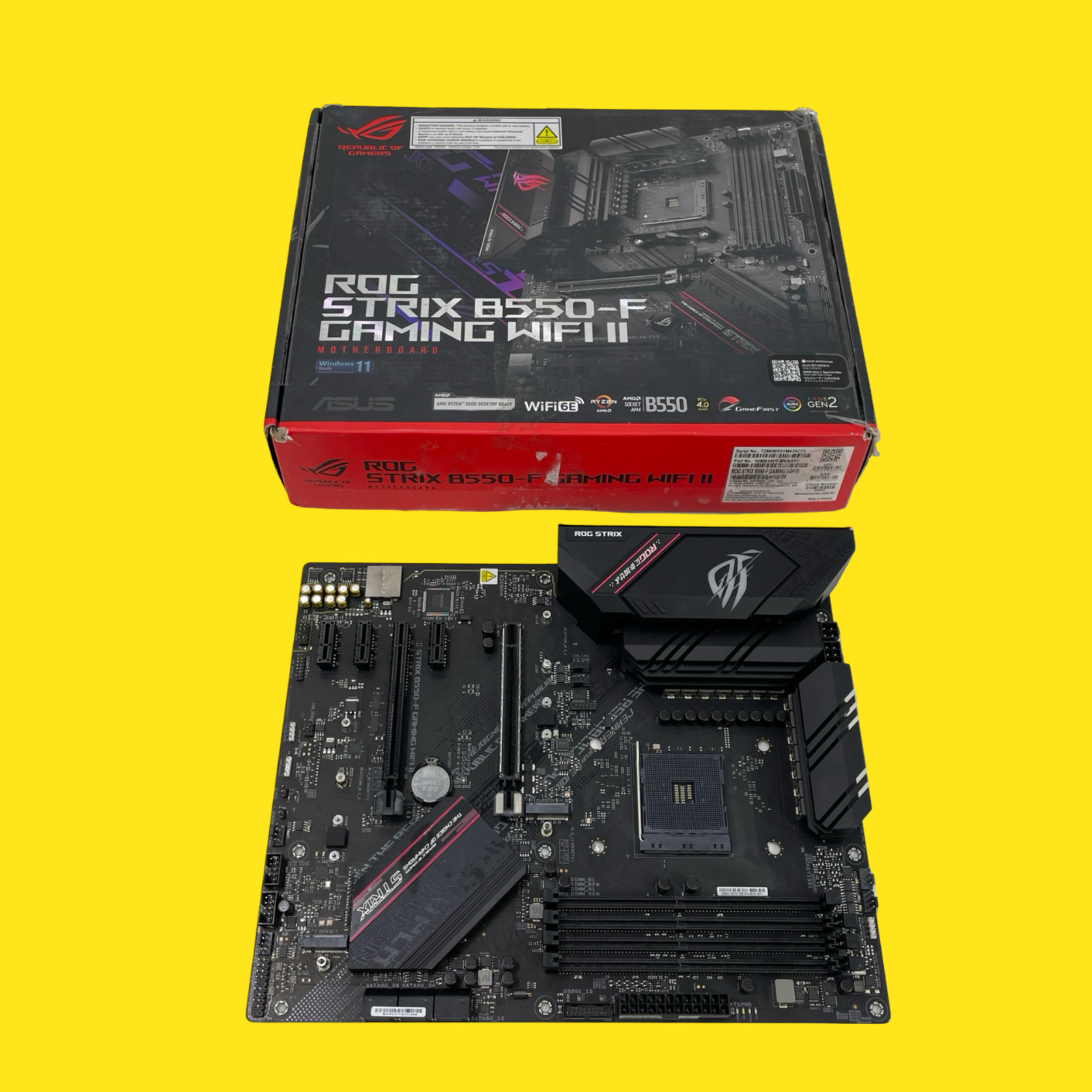 AS/IS Asus ROG STRIX B550-F GAMING WIFI II Motherboard #2004 Z46/21