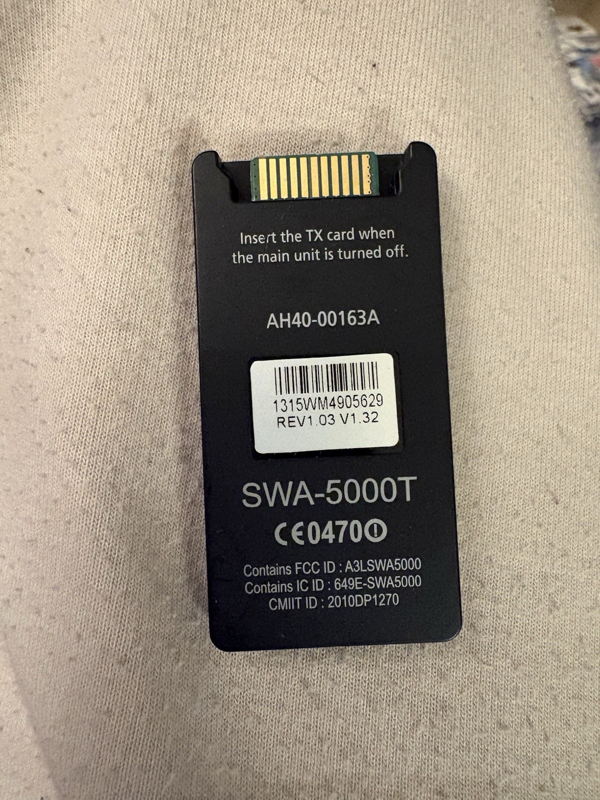 Genuine Samsung SWA-5000T Wireless Adapter TX Card Transmitter AH40-00163A