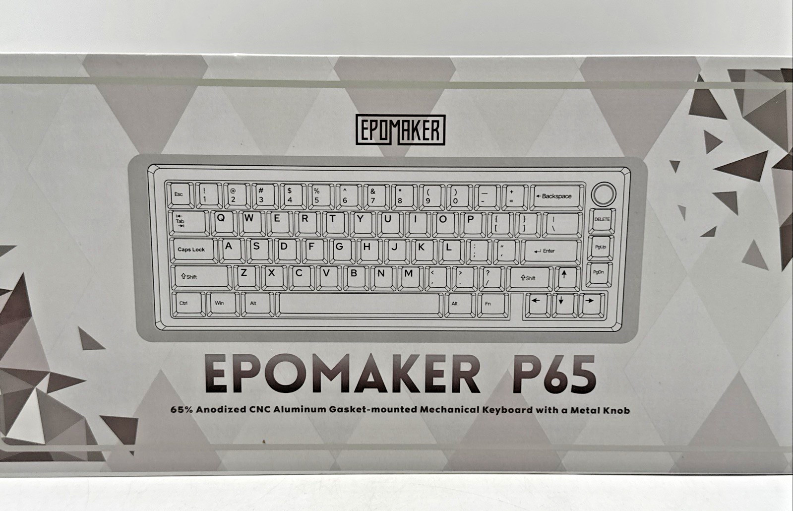 Epomaker P65 Aluminum Gasket Mechanical Keyboard With Metal Knob 