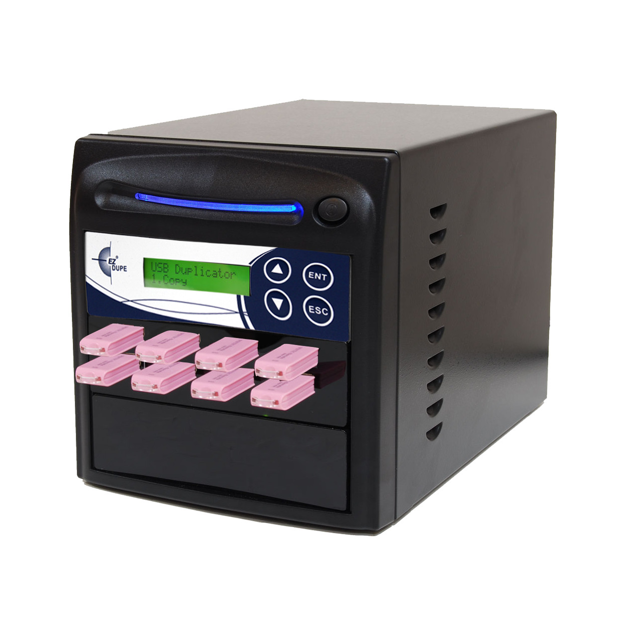 EZ DUPE 1:7 USB Flash Drive Duplicator & DoD Sanitizer 35MB/Sec 2 YEAR WARRANTY