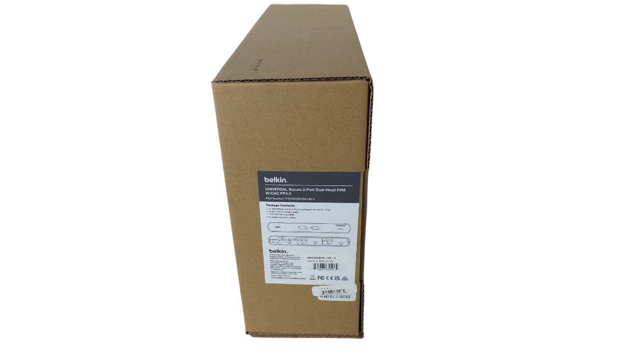 belkin F1DN202KVM-UN-4 Universal Secure 2-Port Dual-Head KVM W/CAC PP4.0