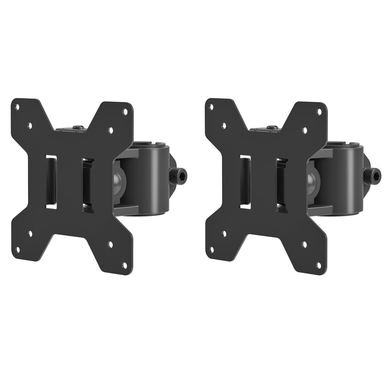 2 Pack Single Head Plate VESA Pole Monitor Mount Bracket Adapter MD6TB2