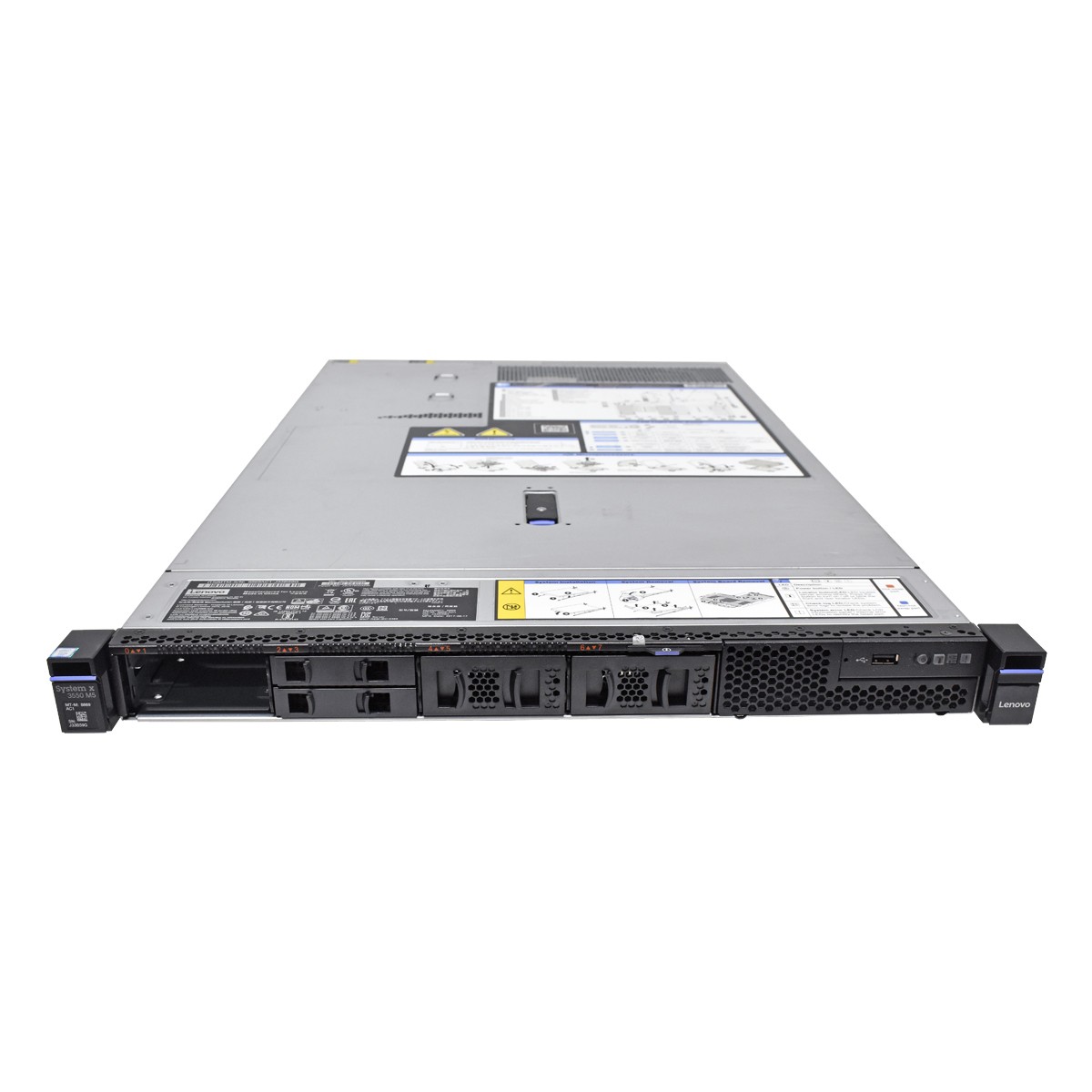 Lenovo System x3550 M5 Server No CPU No DDR4 2x Heatsink M5210 4x SFF 2.5