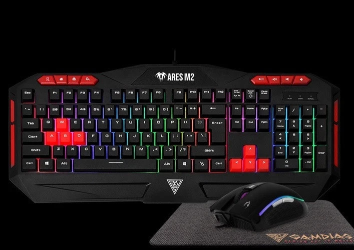 Open Box - Gamdias Ares M2 And Zeus E2 Multi Color 3-In-1 Gaming Combo