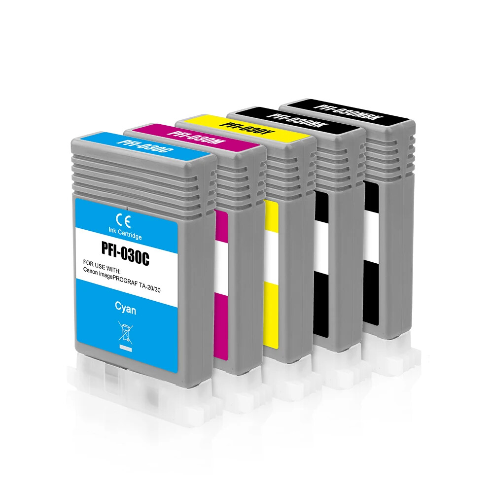 5pc/set PFI-030 Pigment Ink Cartridge With chip for Canon TA20 TA30 Printer