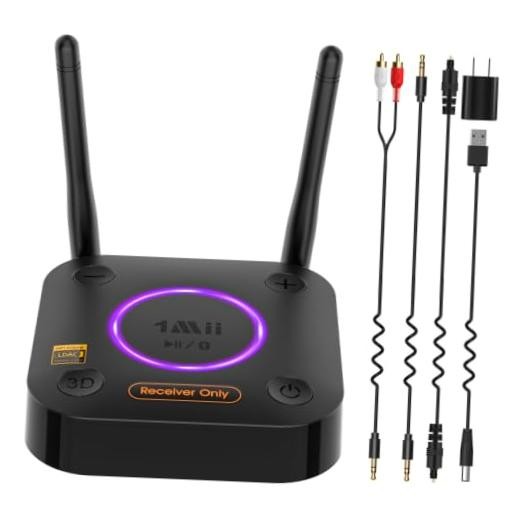 B06Ultra Bluetooth 5.3 Receiver with LDAC for Hi-Res Wireless B06Ultra Black