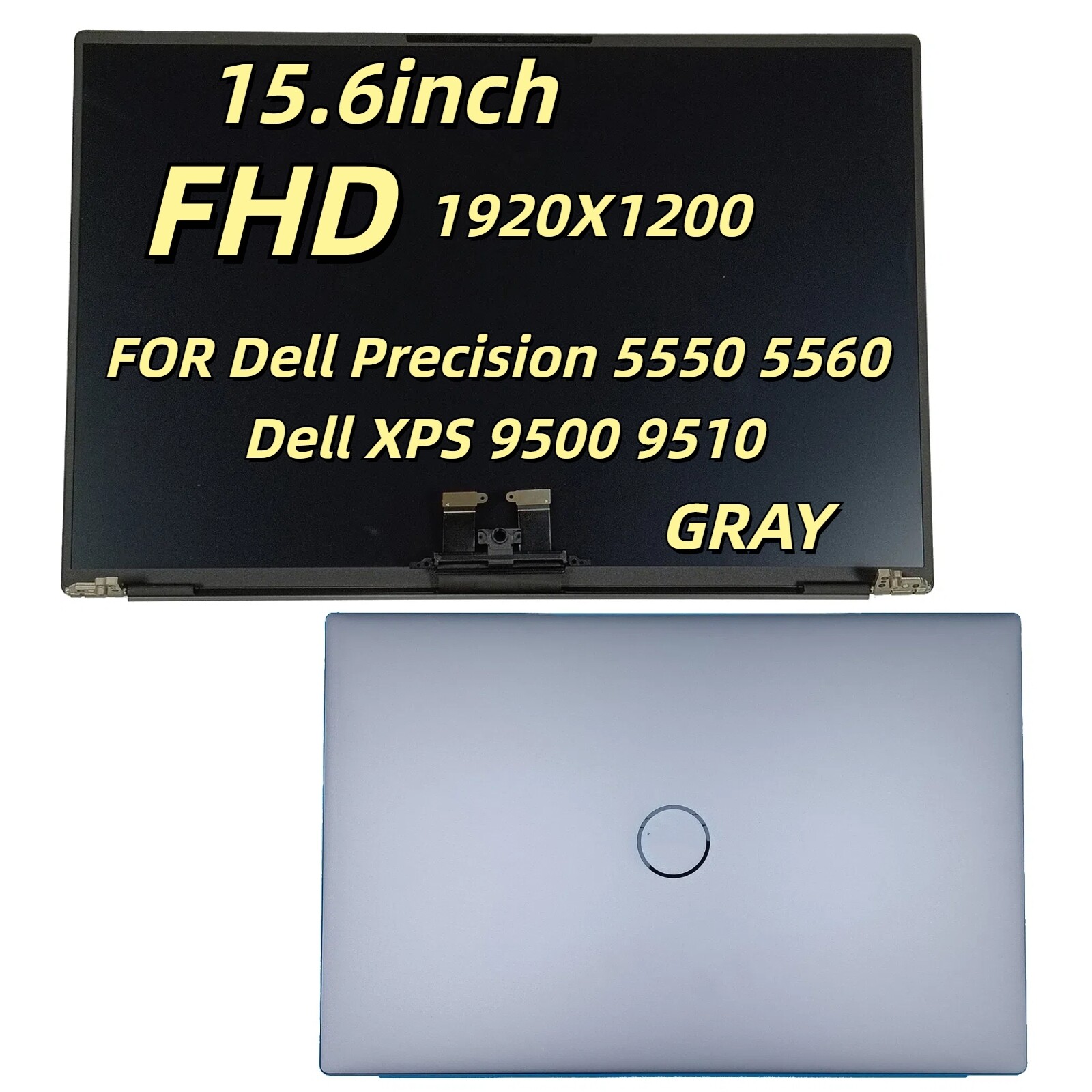 For Dell XPS 9500 9510 FHD 15.6'' LCD Screen Display Panel COMPLETE 0GR86K GR86K