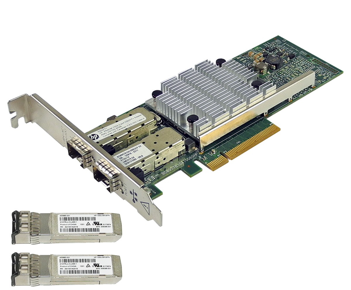 HP 530SFP+ FC Dual Port 10GbE SFP+ PCI-Express Server Adapter 656244-001 FP 