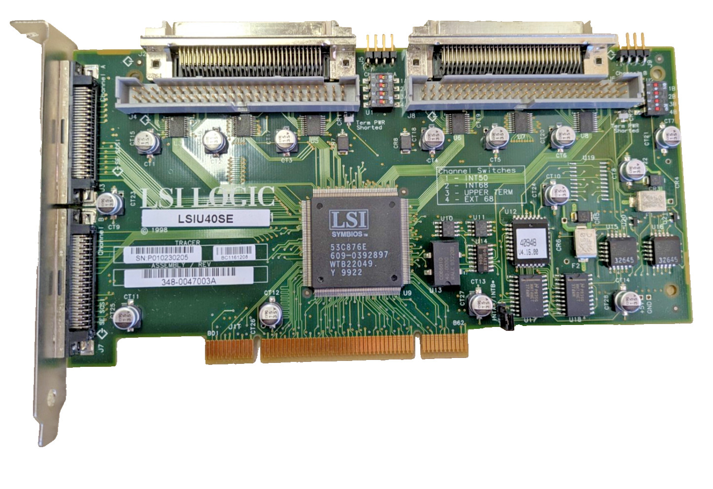 LSI Logic LSIU40SE 348-0047003A SCSI Controller SYM22801