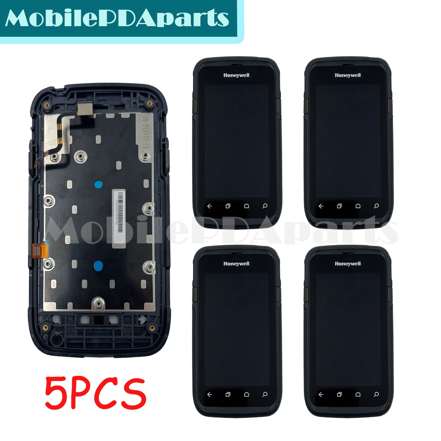 Lot of 5 OEM New Front Cover with LCD Screen for Honeywell Dolphin CT60
