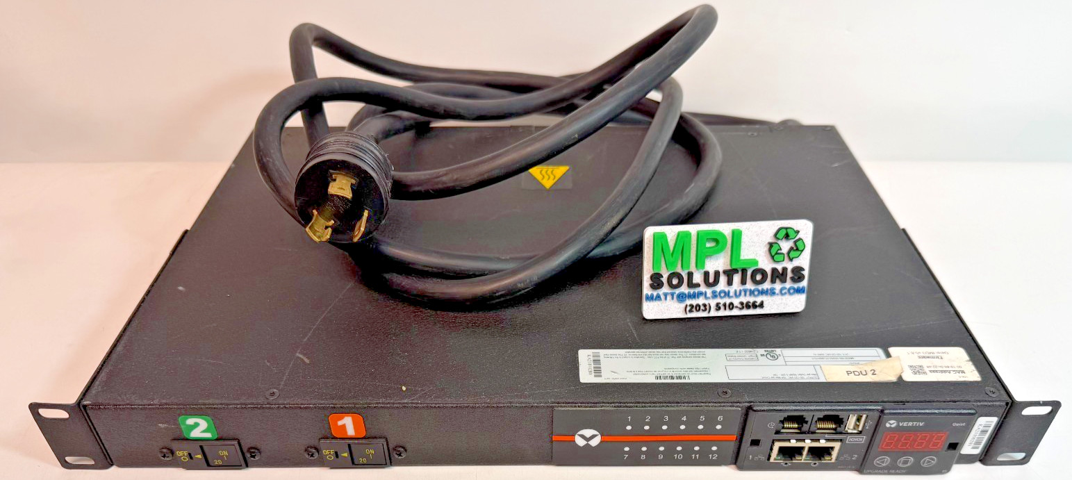 Vertiv Geist Switched Level Monitoring rPDU 120v VP53101 TESTED working+rack ear