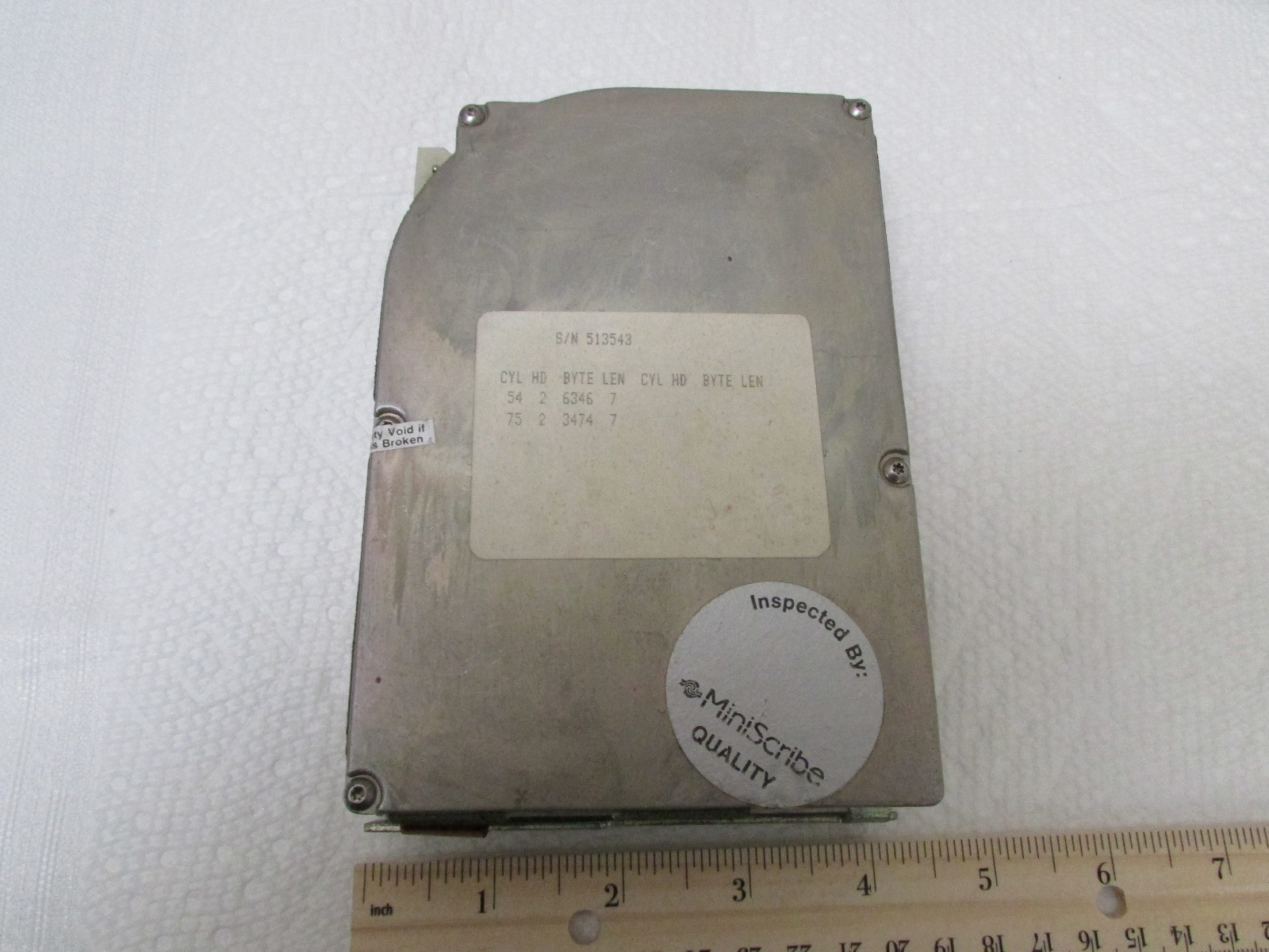 Miniscribe Model 8425 Hard Drive From Tektronix 2520 Test Instrument.