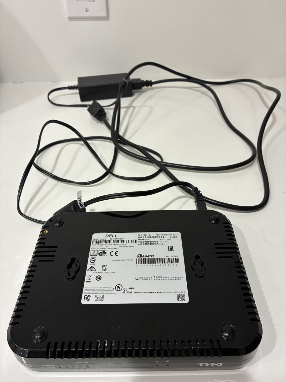 DELL Sonic Wall Soho APL31-0B9,  Network Security Firewall