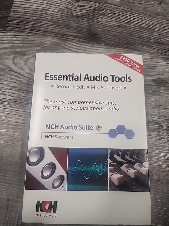 Essential Audio Tools Music Recording New Sealed Nch Audio Suite 