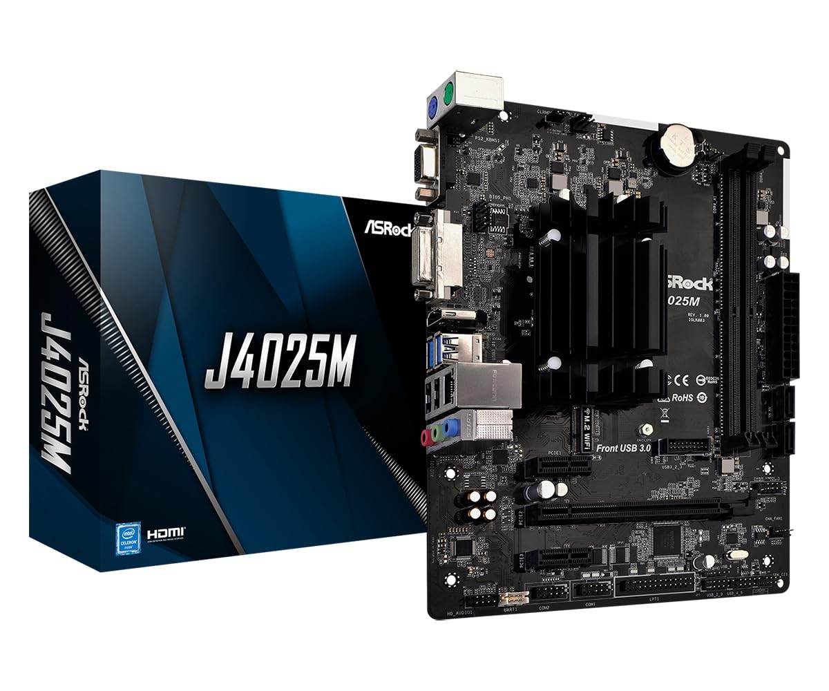 J4025M Intel DualCore Processor J4025 Up To 2.9 GHz Desktop Motherboard