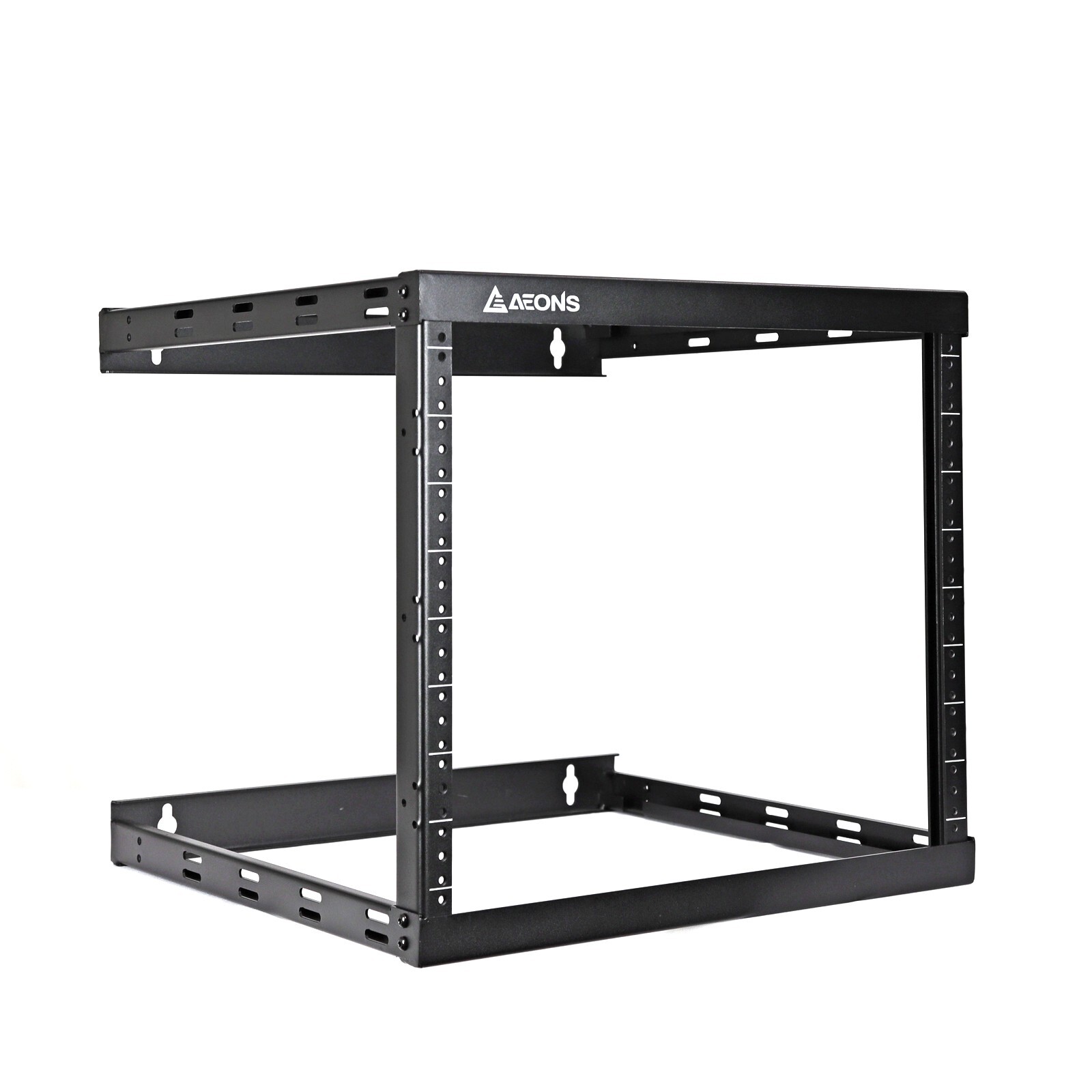 8U 2-Post Wall Mount Open Frame, 18'" Depth Flat Box