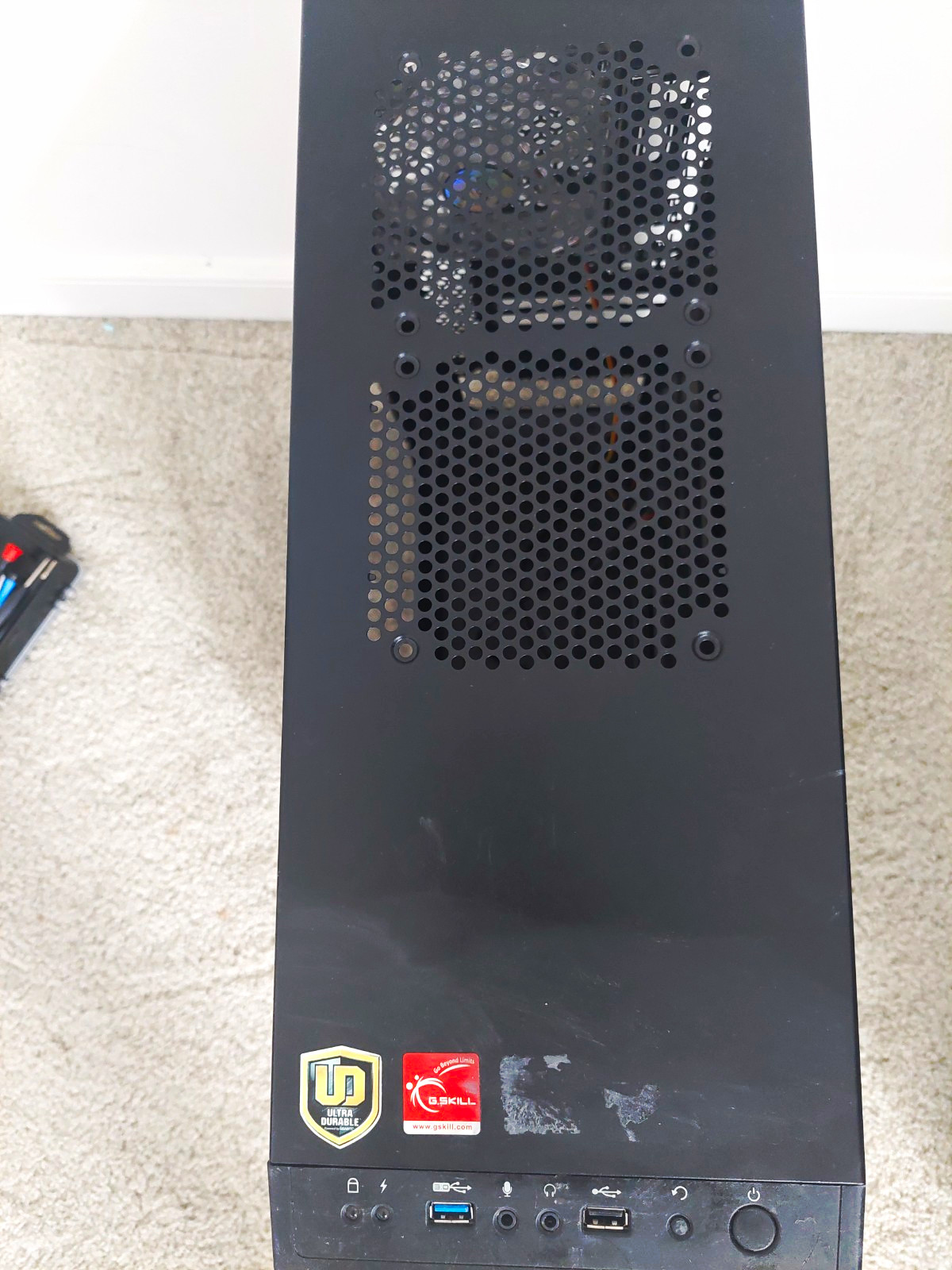Deepcool Tesseract SW-RD Gaming Mid Tower Desktop PC Case Black/Red USB 3.0