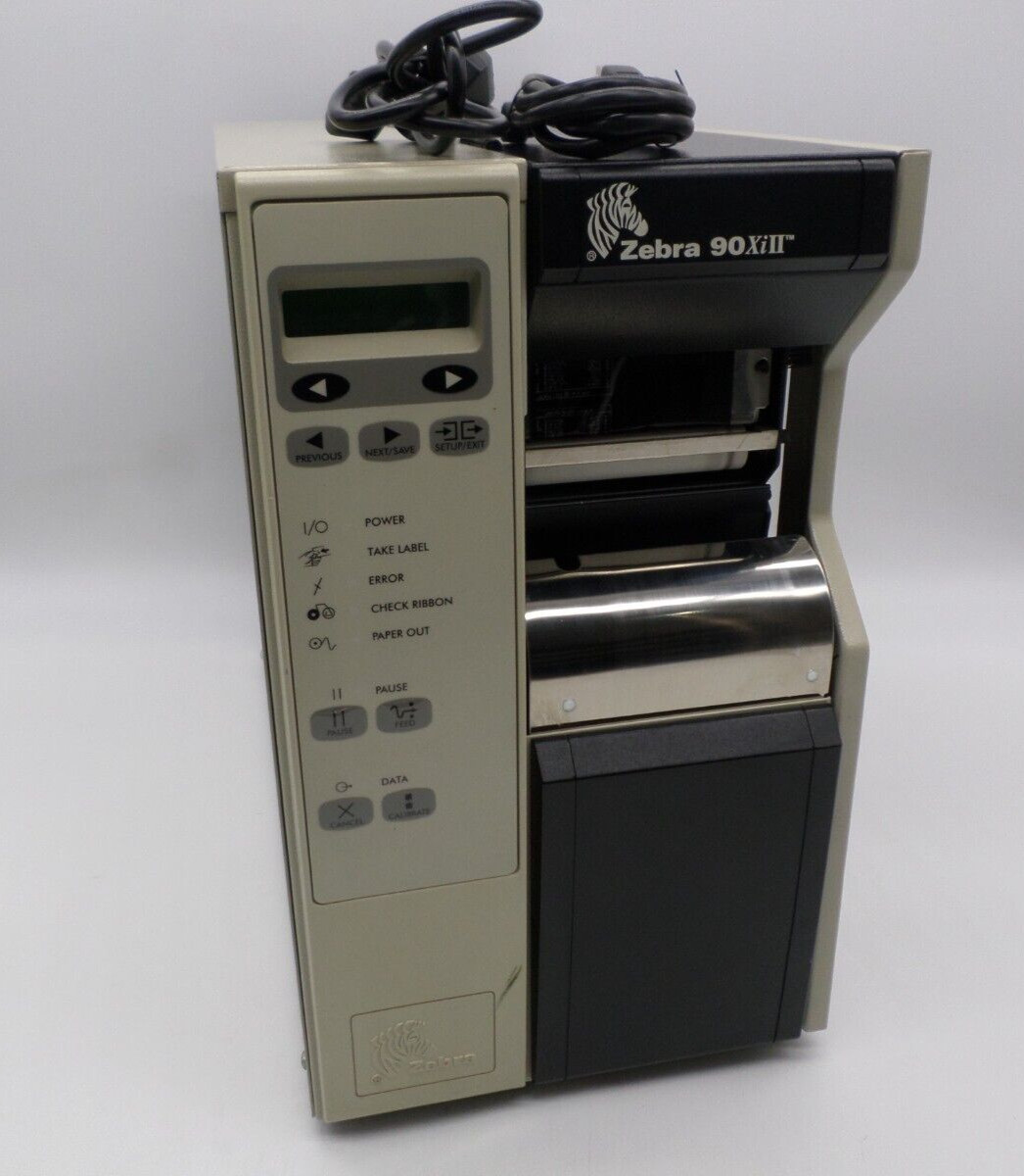 Zebra 90XiII Parallel Thermal Transfer Label Printer w/ Rewind Z090-401-00204