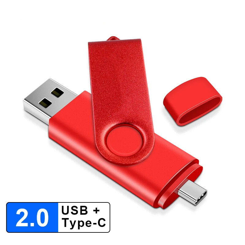 256GBType-C Flash Drive 2 in 1 OTG USB CDual Flash Storage for Android Phone PC