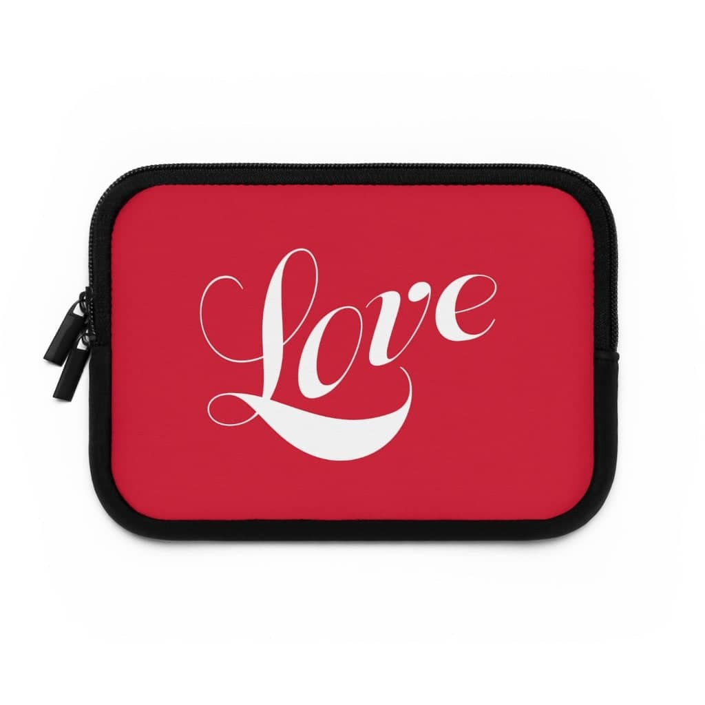 Laptop Sleeve "Love" Red in 5 Sizes