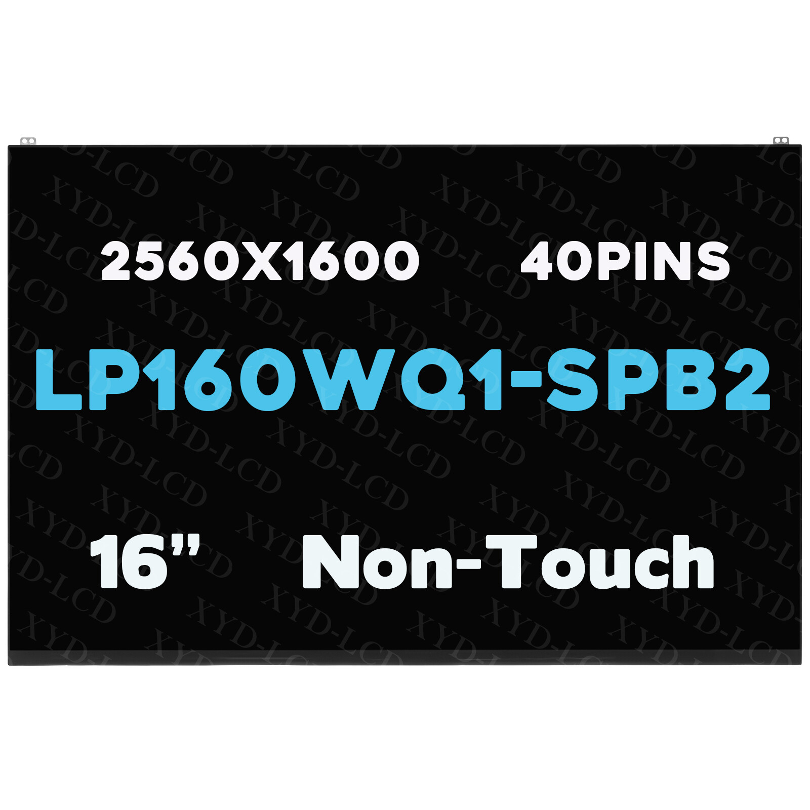 16.0" LED LCD Screen Display LP160WQ1-SPB2 (SP)(B2) 40Pins 73% NTSC 2560x1600