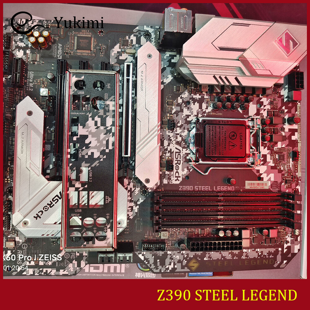 FOR ASROCK Z390 STEEL LEGEND DDR4*4 128GB HDMI DisplayPort 1.2 Motherboard Test