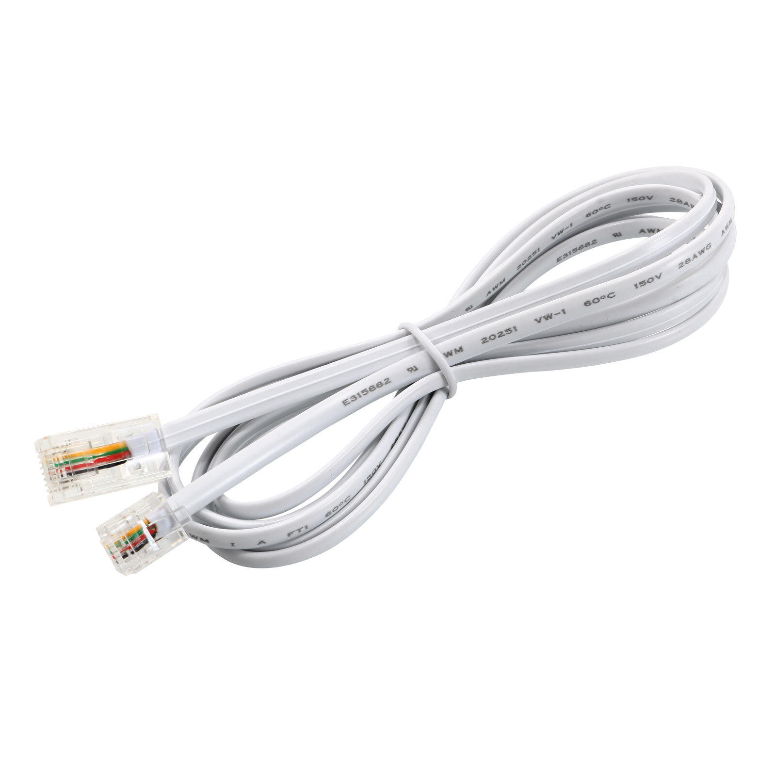 1.7m Telephone RJ11 6P4C to RJ45 8P4C Connector Adapter Cable for Modems ASDL