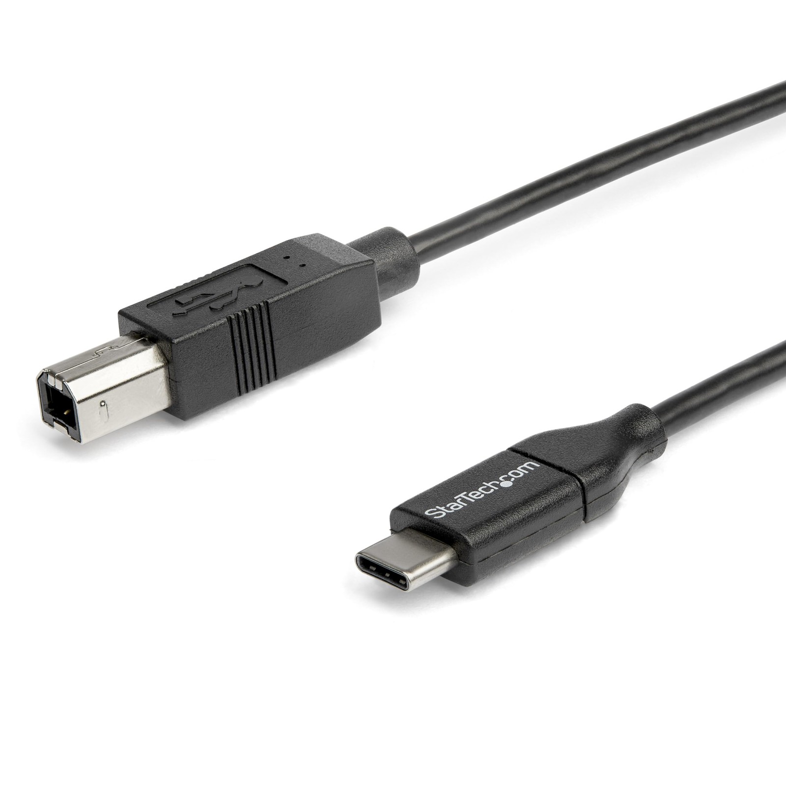StarTech 6.6ft/2m USB-B to USB-C Cable, USB 2.0, Data Cord (USB2CB2M)