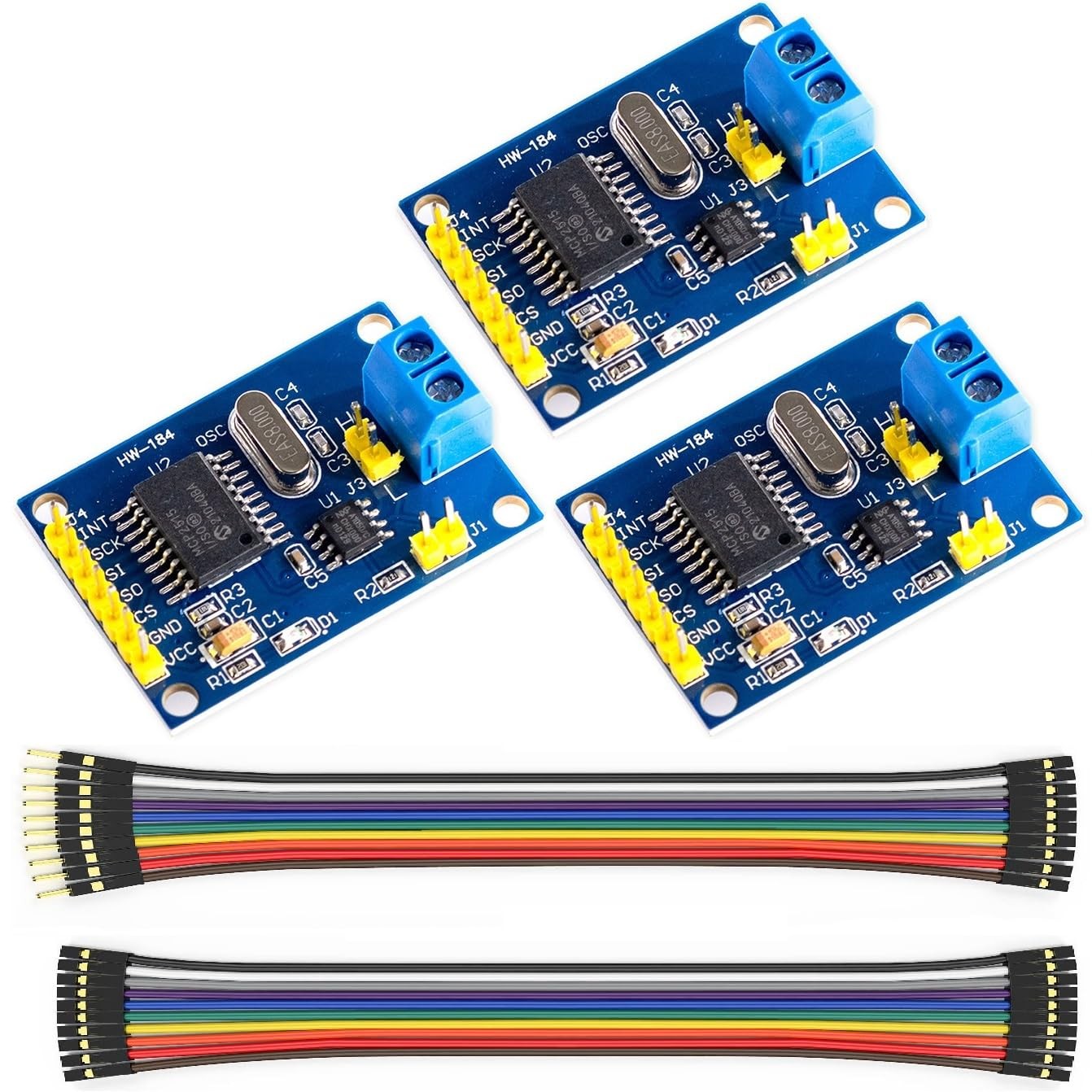 MCP2515 TJA1050 CAN Bus Module 3 PCS SPI Interface For Arduino Raspberry Pi